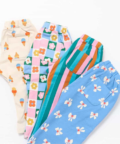 日本童裝 apres les cours FUNNY印花兩件套裝 70-130cm 女童款 初生嬰兒 夏季 TOPS PANTS