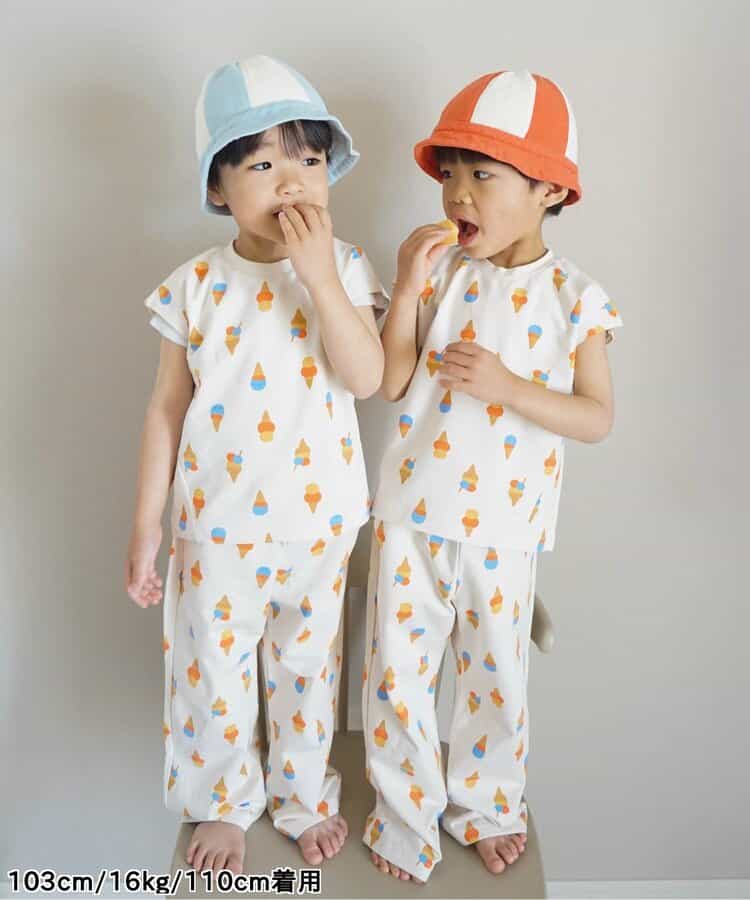 日本童裝 apres les cours FUNNY印花兩件套裝 70-130cm 女童款 初生嬰兒 夏季 TOPS PANTS