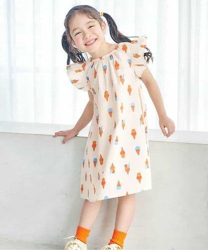日本童裝 apres les cours FUNNY印花連身裙 80-130cm 女童款 夏季 DRESSES