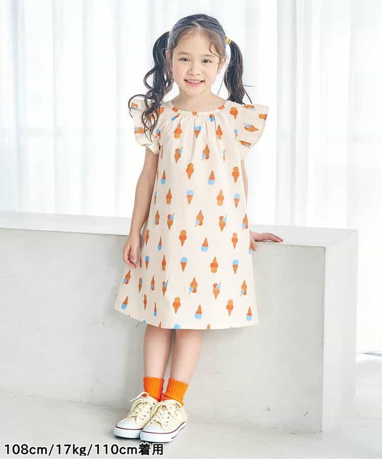 日本童裝 apres les cours FUNNY印花連身裙 80-130cm 女童款 夏季 DRESSES