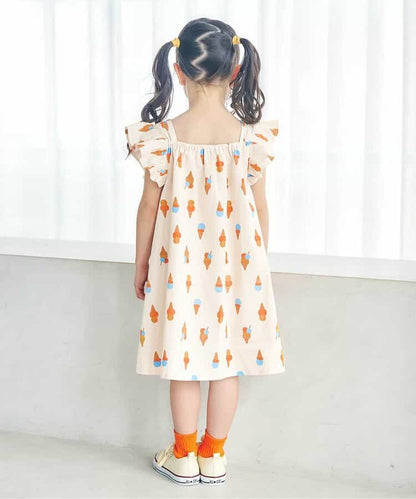 日本童裝 apres les cours FUNNY印花連身裙 80-130cm 女童款 夏季 DRESSES