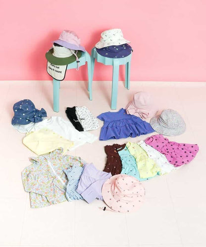 日本童裝 apres les cours 防UV 華夫格上衣 80-140cm 女童款 夏季 TOPS