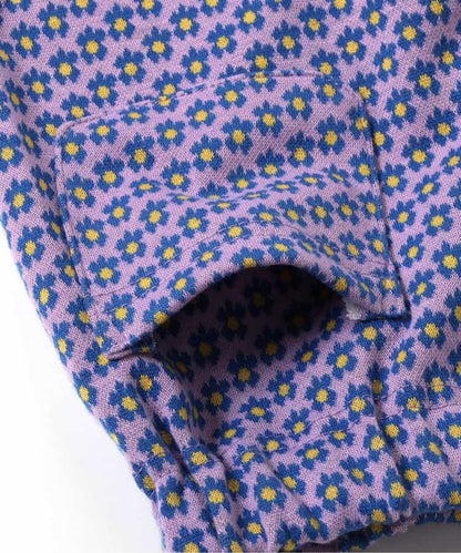 日本童裝 apres les cours 碎花提花吊帶及喇叭褲套裝 80-140cm 女童款 夏季 TOPS PANTS