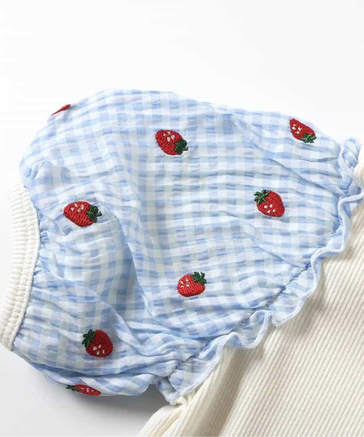 日本童裝 apres les cours 繡花薄紗袖拼接上衣 80-140cm 女童款 夏季 TOPS