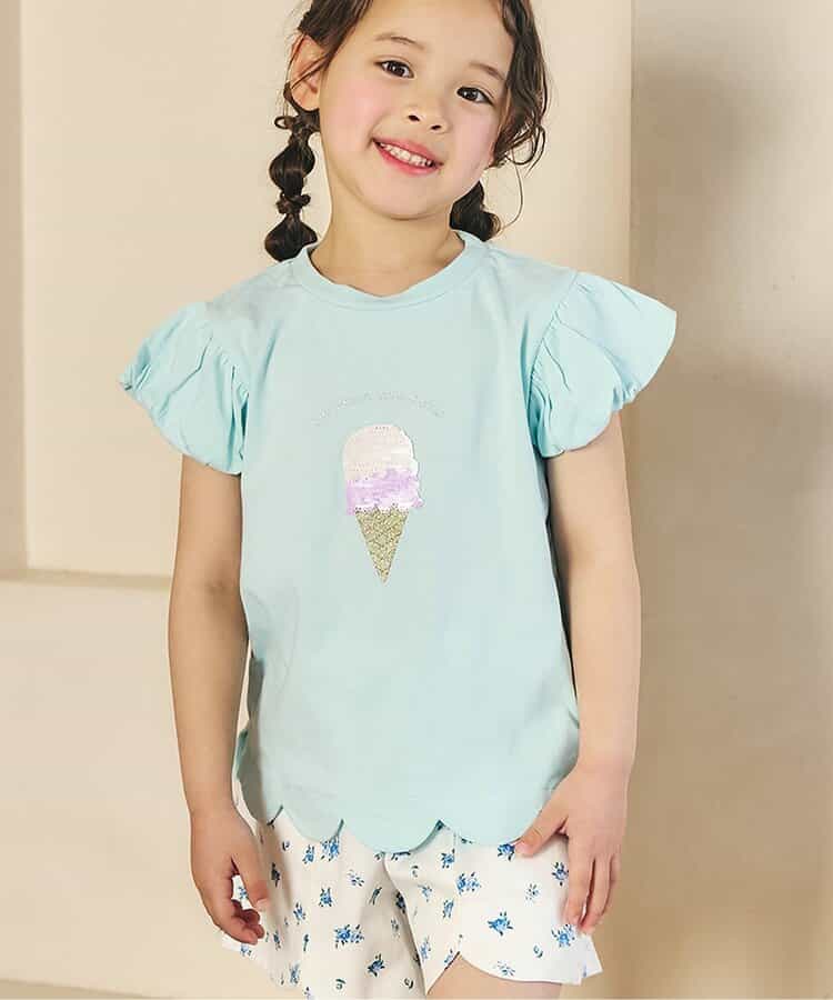 日本童裝 apres les cours 波浪邊上衣 80-140cm 女童款 夏季 TOPS