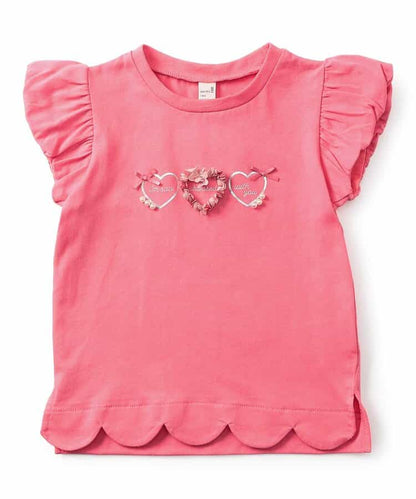 日本童裝 apres les cours 波浪邊上衣 80-140cm 女童款 夏季 TOPS