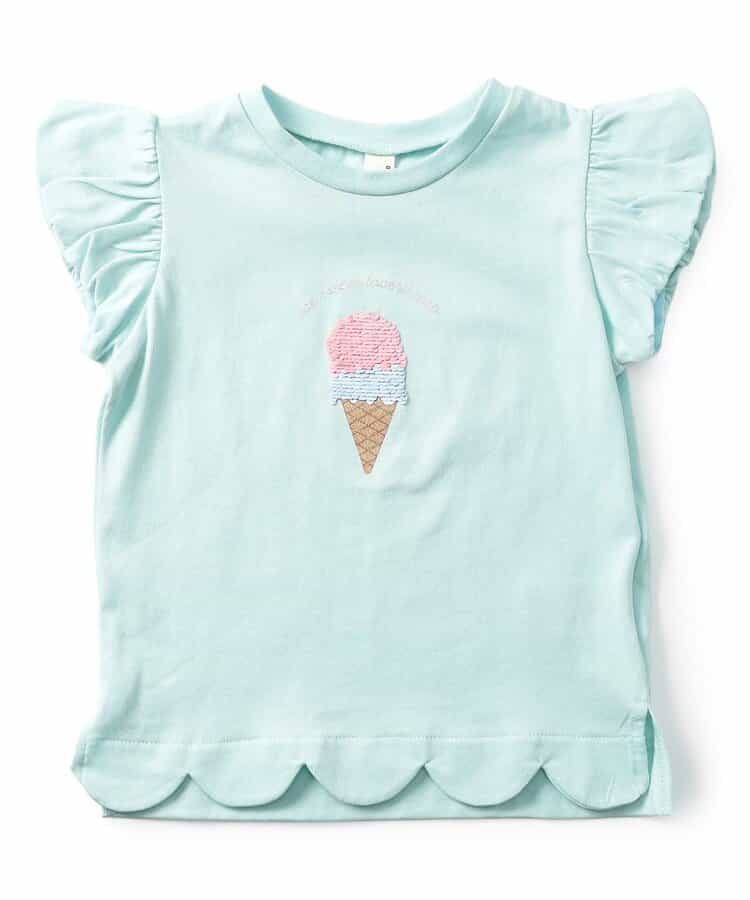 日本童裝 apres les cours 波浪邊上衣 80-140cm 女童款 夏季 TOPS