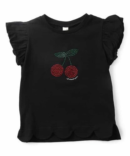 日本童裝 apres les cours 波浪邊上衣 80-140cm 女童款 夏季 TOPS