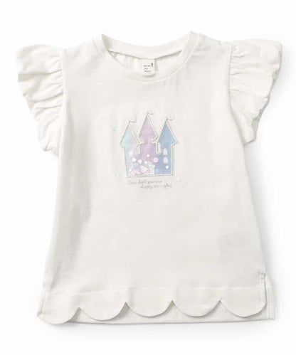 日本童裝 apres les cours 波浪邊上衣 80-140cm 女童款 夏季 TOPS