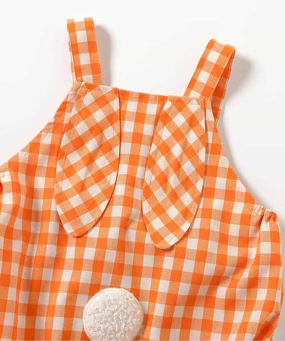 日本童裝 apres les cours little bunny 兔耳朵連衣 70-80cm 男童款/女童款 初生嬰兒 夏季 Jumpsuit