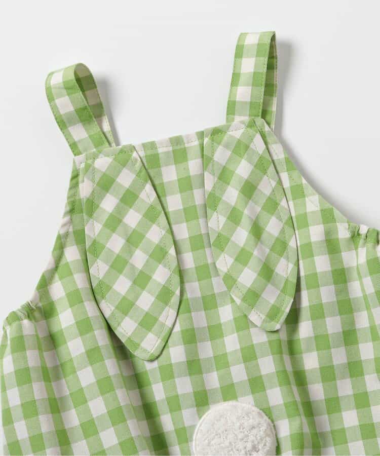 日本童裝 apres les cours little bunny 兔耳朵連衣 70-80cm 男童款/女童款 初生嬰兒 夏季 Jumpsuit