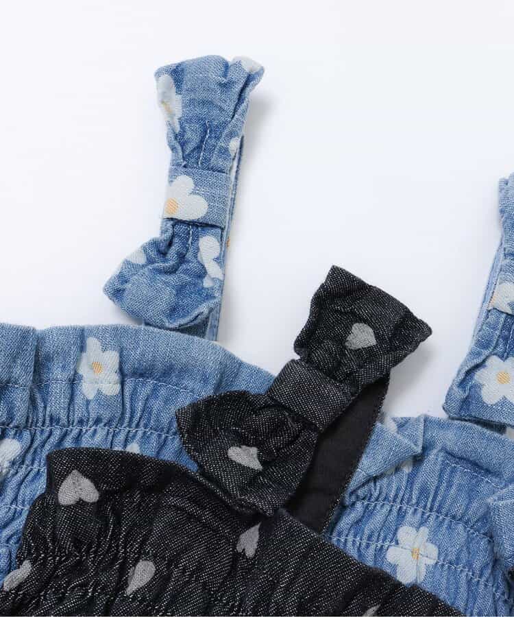 日本童裝 apres les cours 印花背帶連衣 70-80cm 女童款 初生嬰兒 夏季 Jumpsuit