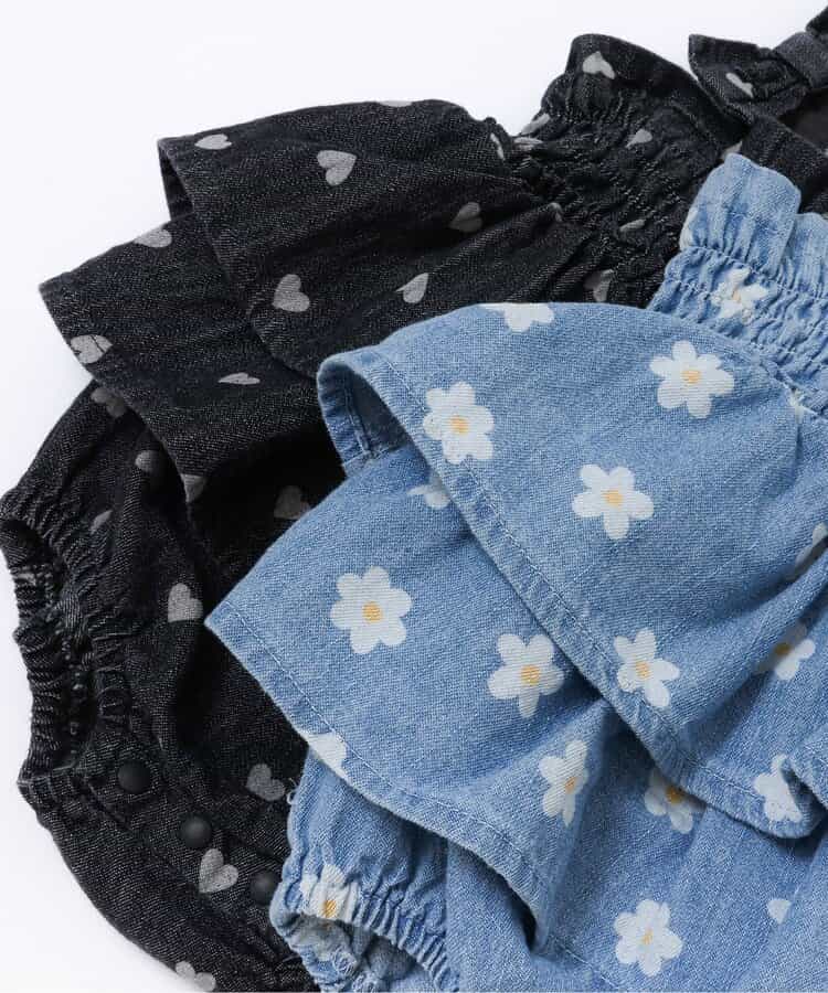 日本童裝 apres les cours 印花背帶連衣 70-80cm 女童款 初生嬰兒 夏季 Jumpsuit