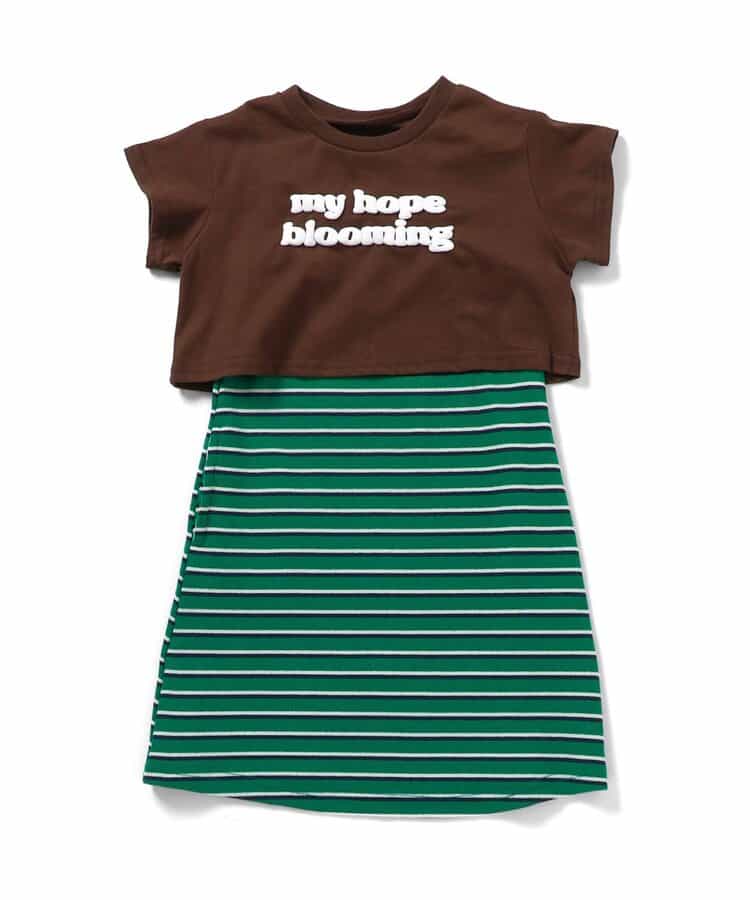 日本童裝 apres les cours 印花短上衣及吊帶連身裙套裝 90-140cm 女童款 夏季 TOPS DRESSES