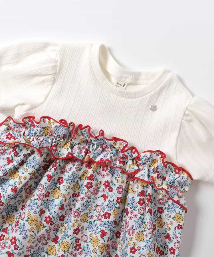 日本童裝 apres les cours 碎花拼接連身裙 80-140cm 女童款 夏季 DRESSES