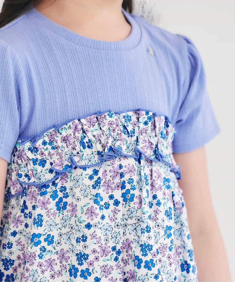 日本童裝 apres les cours 碎花拼接連身裙 80-140cm 女童款 夏季 DRESSES