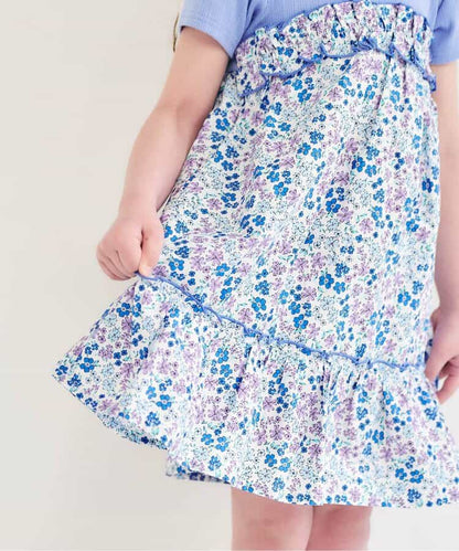 日本童裝 apres les cours 碎花拼接連身裙 80-140cm 女童款 夏季 DRESSES