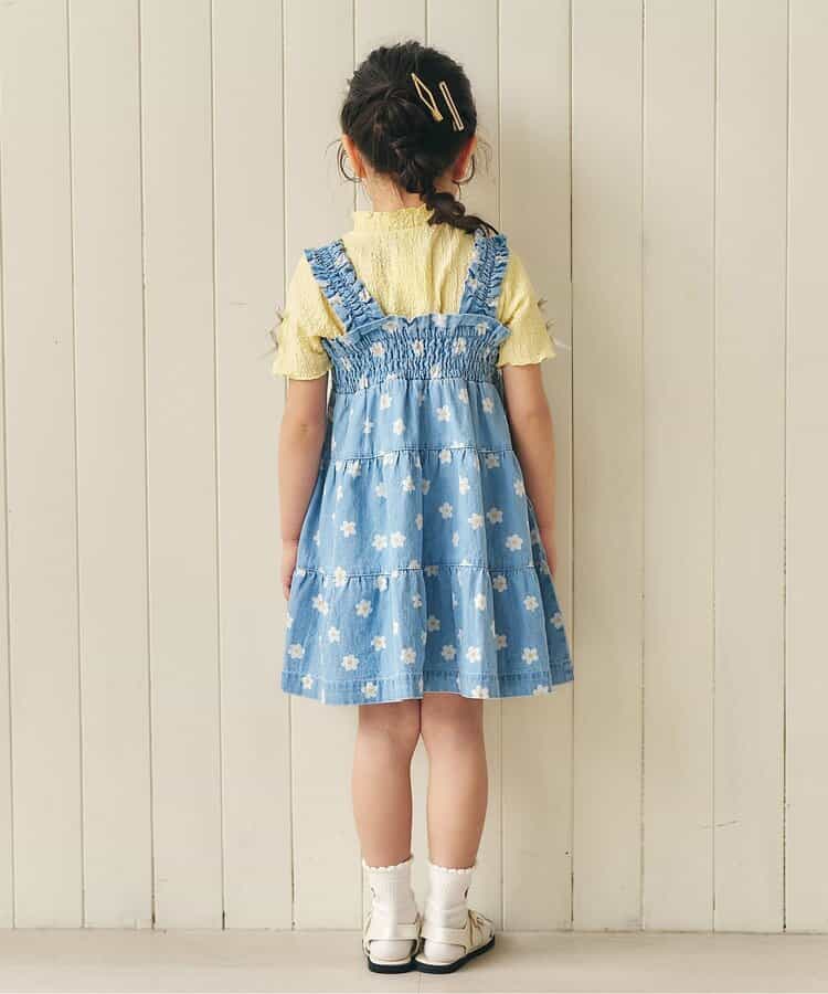 日本童裝 apres les cours 印花緞帶連身裙 80-140cm 女童款 夏季 DRESSES