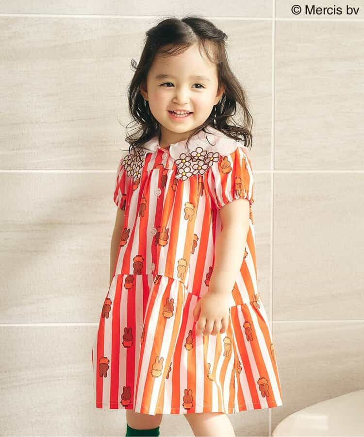 日本童裝 apres les cours Dick Bruna miffy條紋連身裙 80-130cm 女童款 夏季 DRESSES