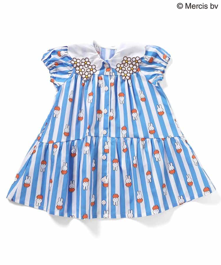 日本童裝 apres les cours Dick Bruna miffy條紋連身裙 80-130cm 女童款 夏季 DRESSES