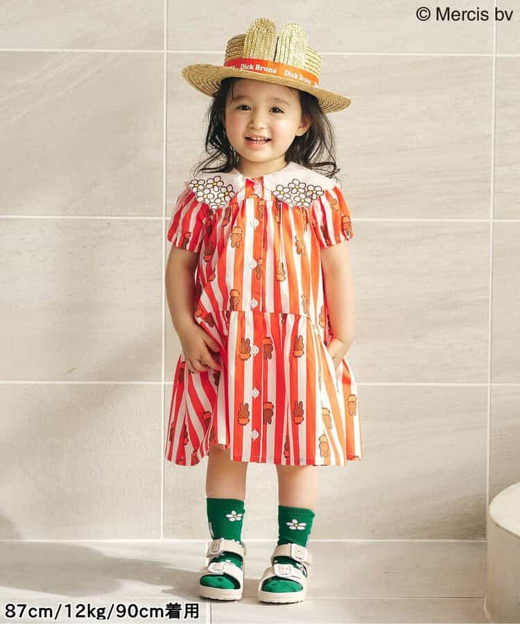 日本童裝 apres les cours Dick Bruna miffy條紋連身裙 80-130cm 女童款 夏季 DRESSES