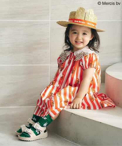 日本童裝 apres les cours Dick Bruna miffy條紋連身裙 80-130cm 女童款 夏季 DRESSES