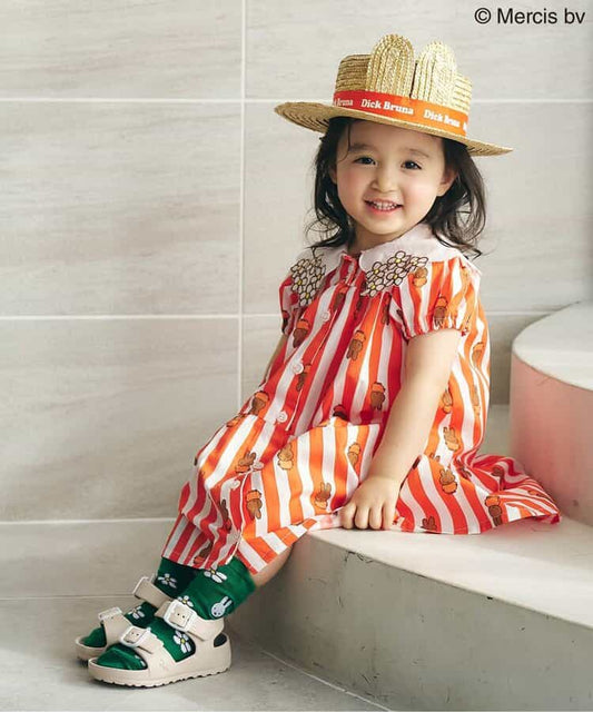 日本童裝 apres les cours Dick Bruna miffy條紋連身裙 80-130cm 女童款 夏季 DRESSES