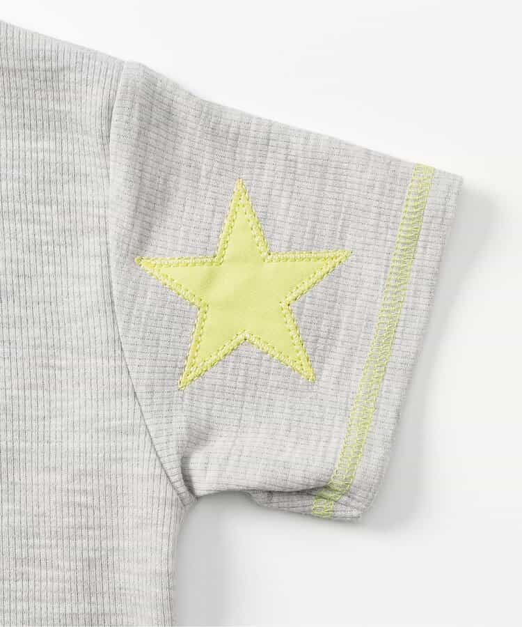 日本童裝 apres les cours 亨利領口星星貼片兩件套裝 80-130cm 男童款 夏季 TOPS PANTS