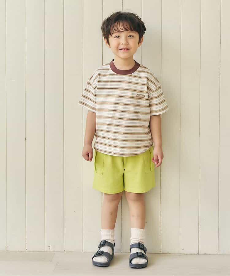 日本童裝 apres les cours 亨利領口星星貼片兩件套裝 80-130cm 男童款 夏季 TOPS PANTS