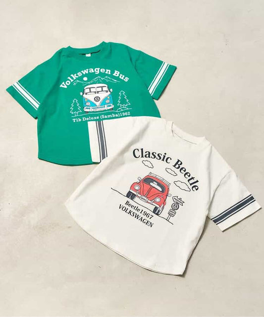 日本童裝 apres les cours 旅遊車印花上衣 80-130cm 男童款 夏季 TOPS
