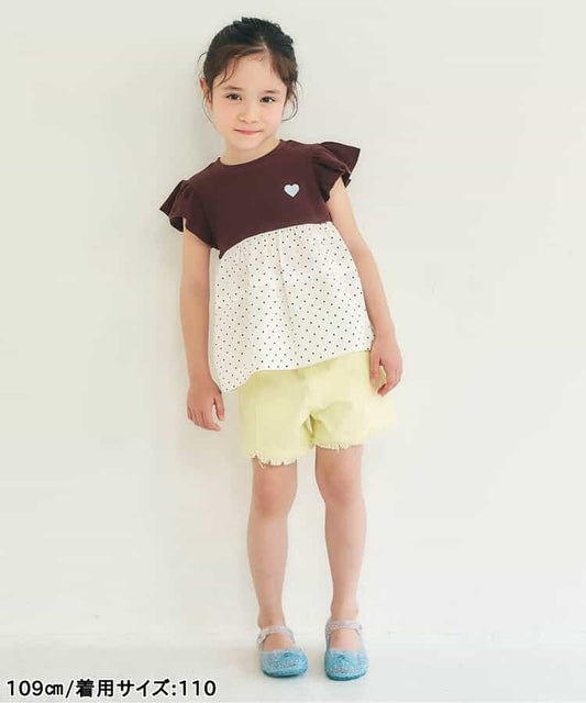 日本童裝 apres les cours 流蘇短褲 80-140cm 女童款 夏季 PANTS