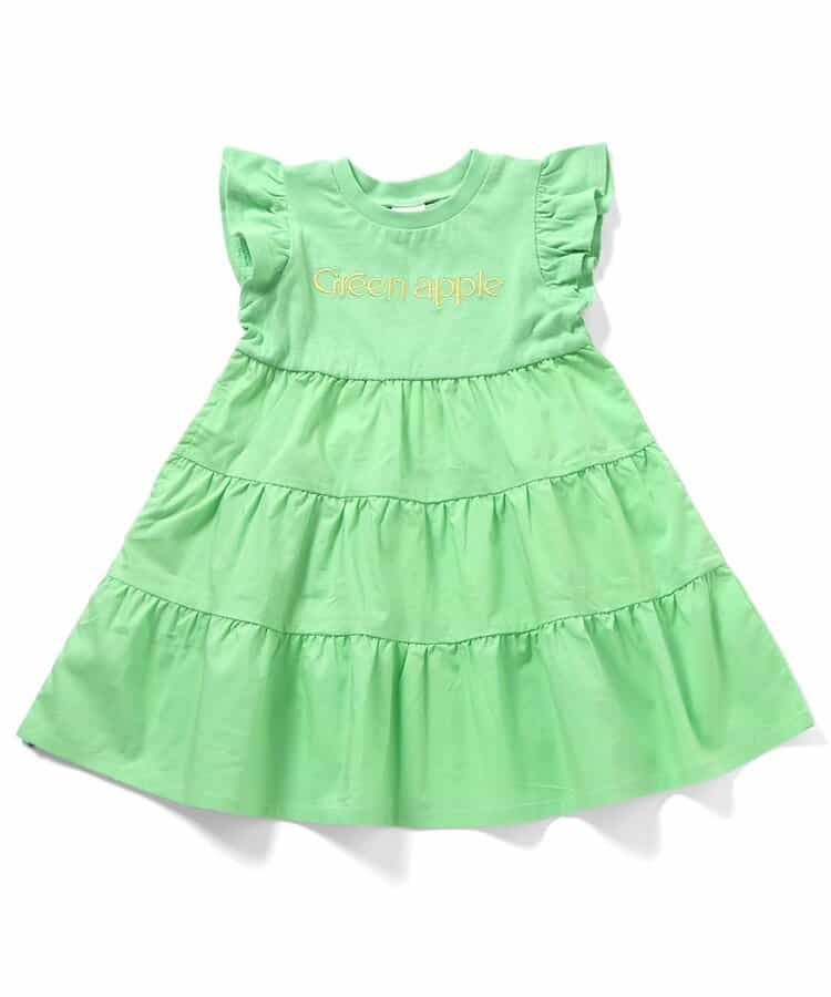 日本童裝 apres les cours 刺繡字母連身裙 80-140cm 女童款 夏季 DRESSES