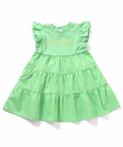 日本童裝 apres les cours 刺繡字母連身裙 80-140cm 女童款 夏季 DRESSES