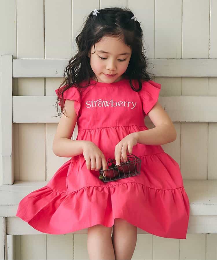 日本童裝 apres les cours 刺繡字母連身裙 80-140cm 女童款 夏季 DRESSES