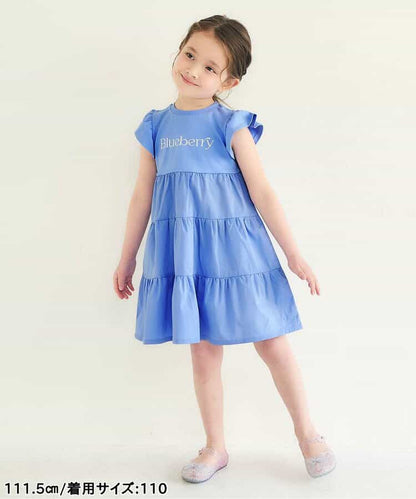 日本童裝 apres les cours 刺繡字母連身裙 80-140cm 女童款 夏季 DRESSES