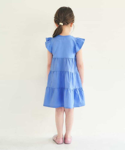 日本童裝 apres les cours 刺繡字母連身裙 80-140cm 女童款 夏季 DRESSES