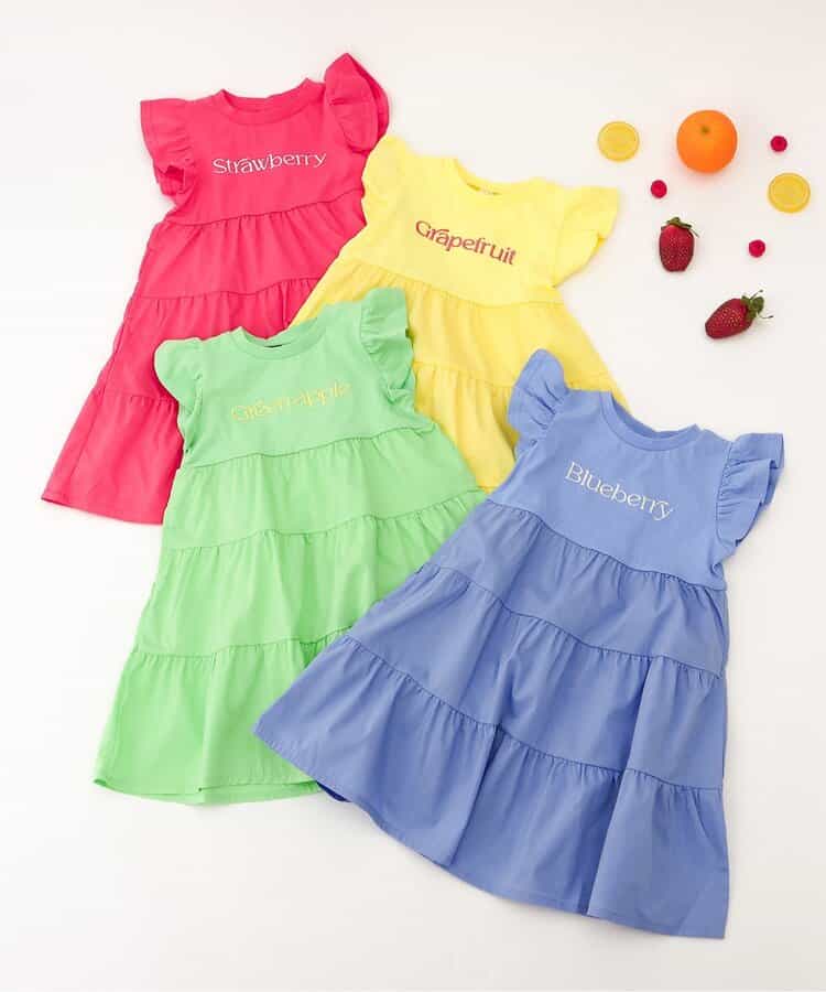 日本童裝 apres les cours 刺繡字母連身裙 80-140cm 女童款 夏季 DRESSES