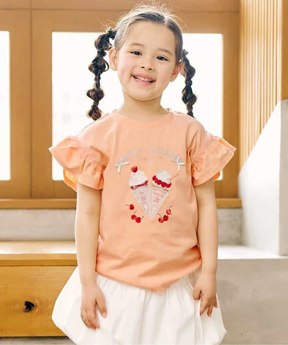 日本童裝 apres les cours 甜品圖案上衣 80-140cm 女童款 夏季 TOPS