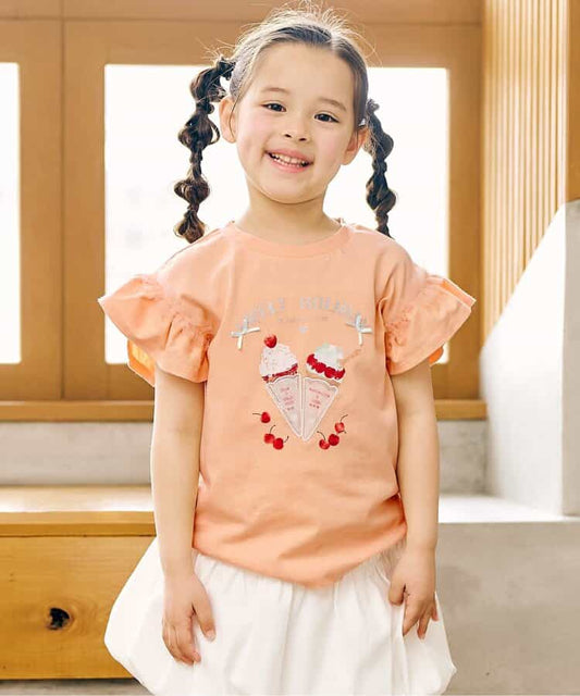 日本童裝 apres les cours 甜品圖案上衣 80-140cm 女童款 夏季 TOPS