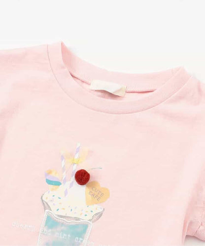 日本童裝 apres les cours 甜品圖案上衣 80-140cm 女童款 夏季 TOPS