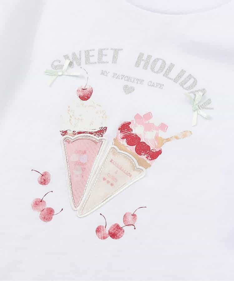 日本童裝 apres les cours 甜品圖案上衣 80-140cm 女童款 夏季 TOPS
