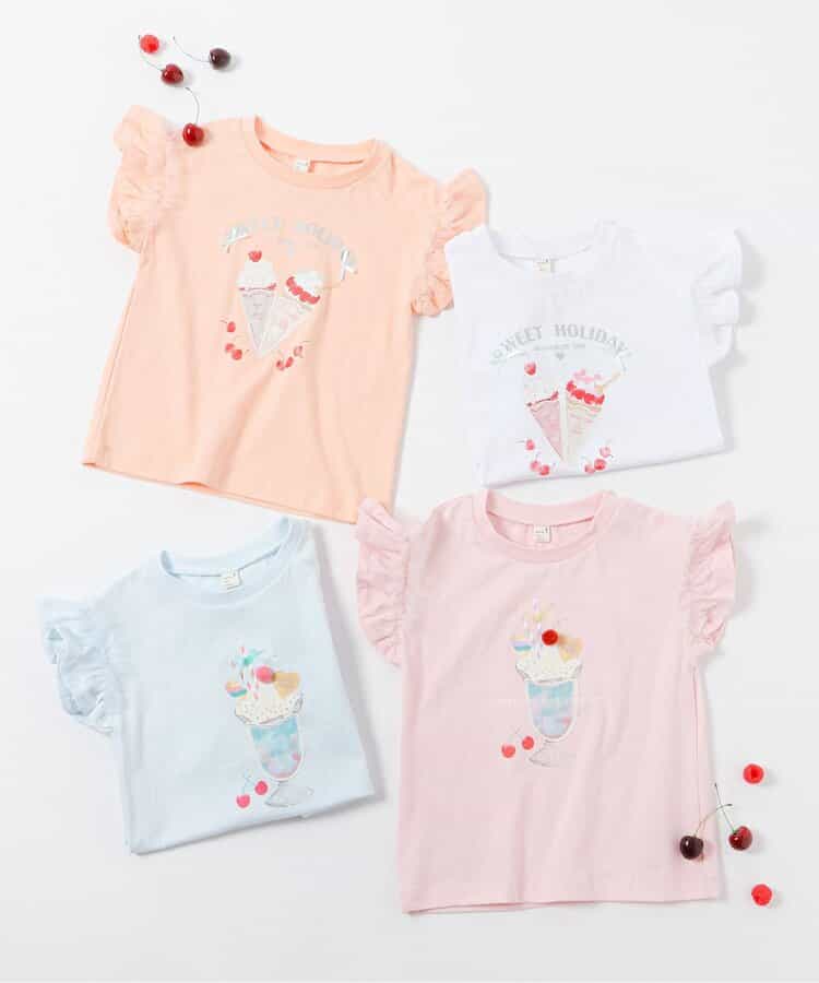 日本童裝 apres les cours 甜品圖案上衣 80-140cm 女童款 夏季 TOPS