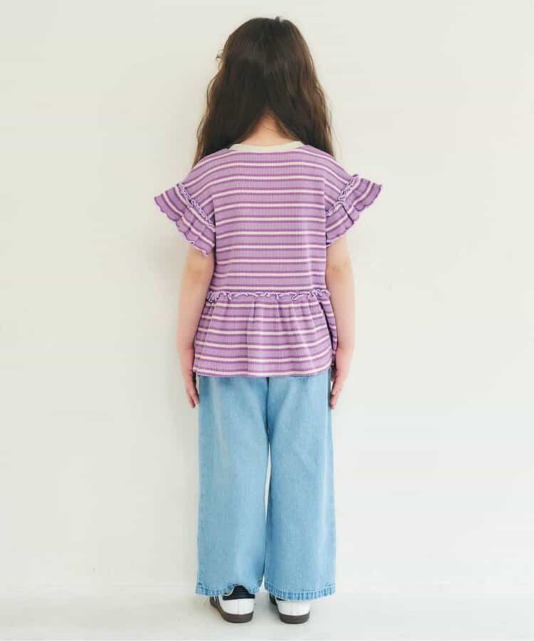 日本童裝 apres les cours 花花貼花上衣 80-140cm 女童款 夏季 TOPS