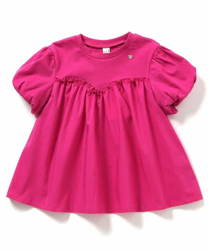 日本童裝 apres les cours 泡泡袖荷葉上衣 80-140cm 女童款 夏季 TOPS