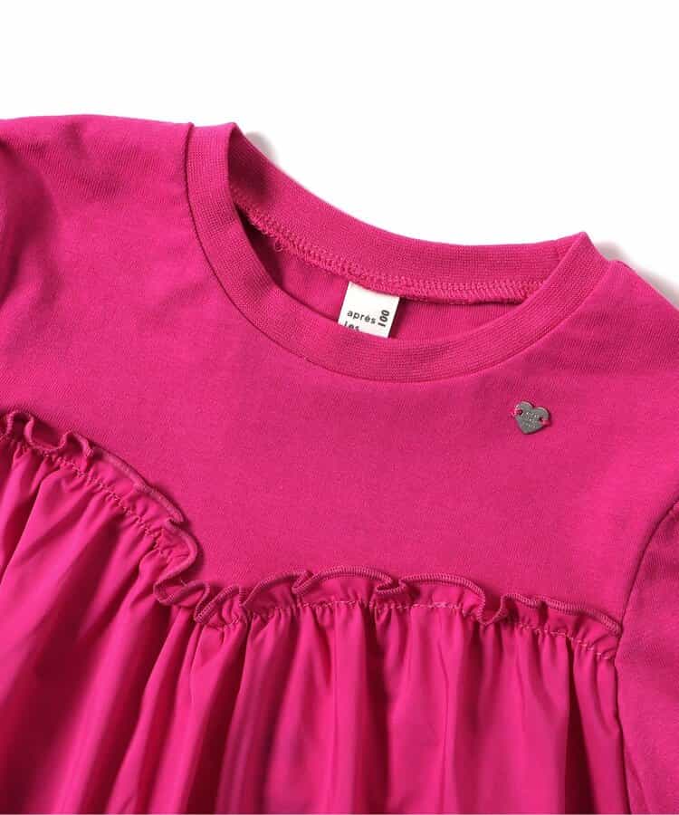 日本童裝 apres les cours 泡泡袖荷葉上衣 80-140cm 女童款 夏季 TOPS