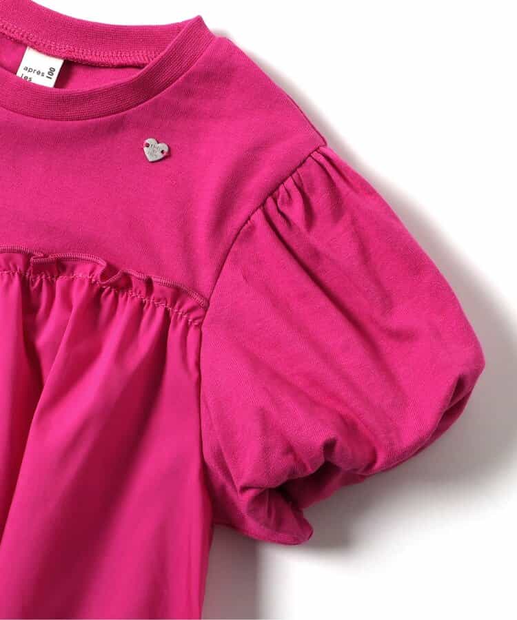 日本童裝 apres les cours 泡泡袖荷葉上衣 80-140cm 女童款 夏季 TOPS