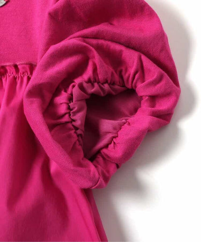日本童裝 apres les cours 泡泡袖荷葉上衣 80-140cm 女童款 夏季 TOPS