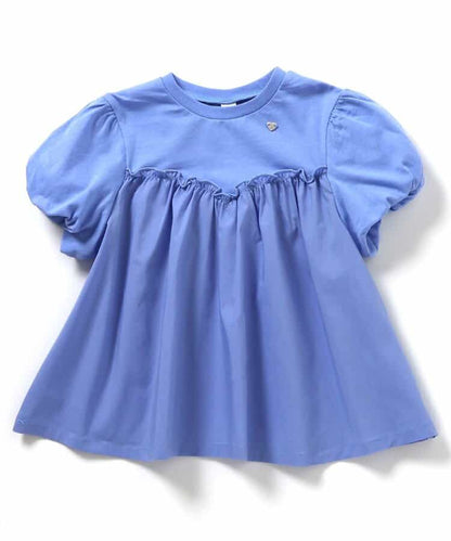日本童裝 apres les cours 泡泡袖荷葉上衣 80-140cm 女童款 夏季 TOPS