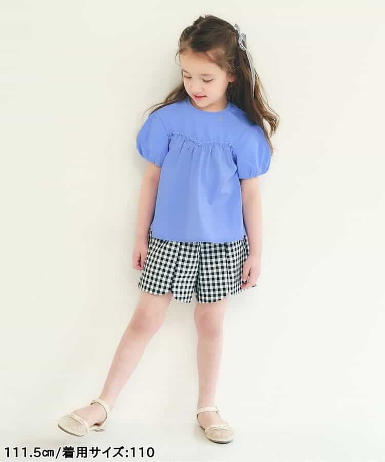 日本童裝 apres les cours 泡泡袖荷葉上衣 80-140cm 女童款 夏季 TOPS