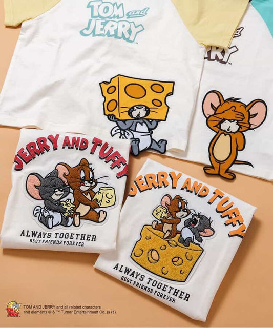 日本童裝 apres les cours Tom and Jerry 印花上衣 80-130cm 男童款 夏季 TOPS